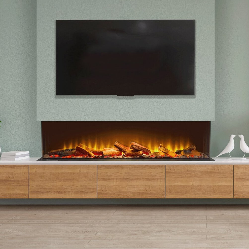 Acantha Aspire 125 Media Wall Electric Fire - Panoramic