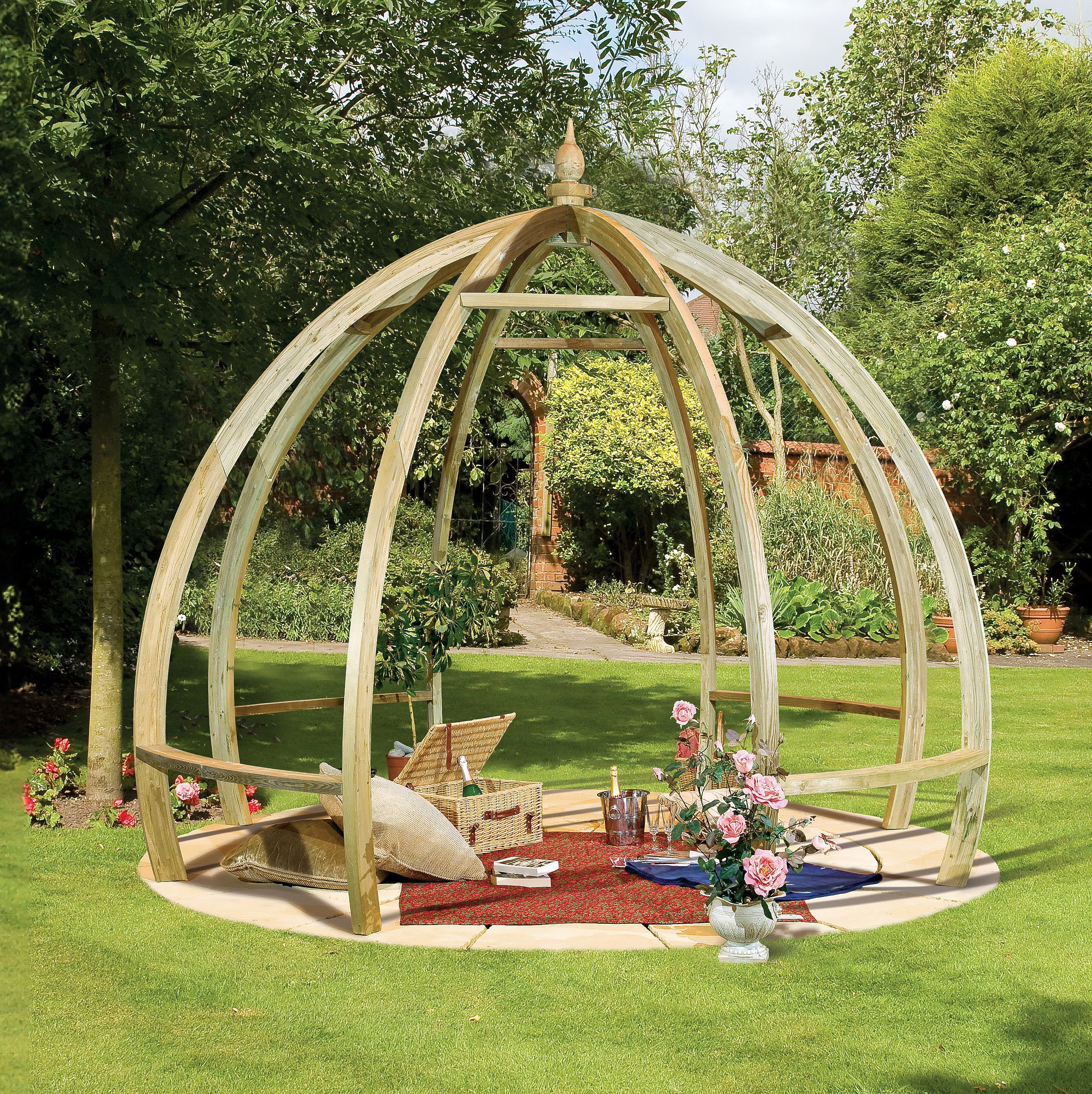 Shire Apollo Dome Shaped Pergola Pressure Treated