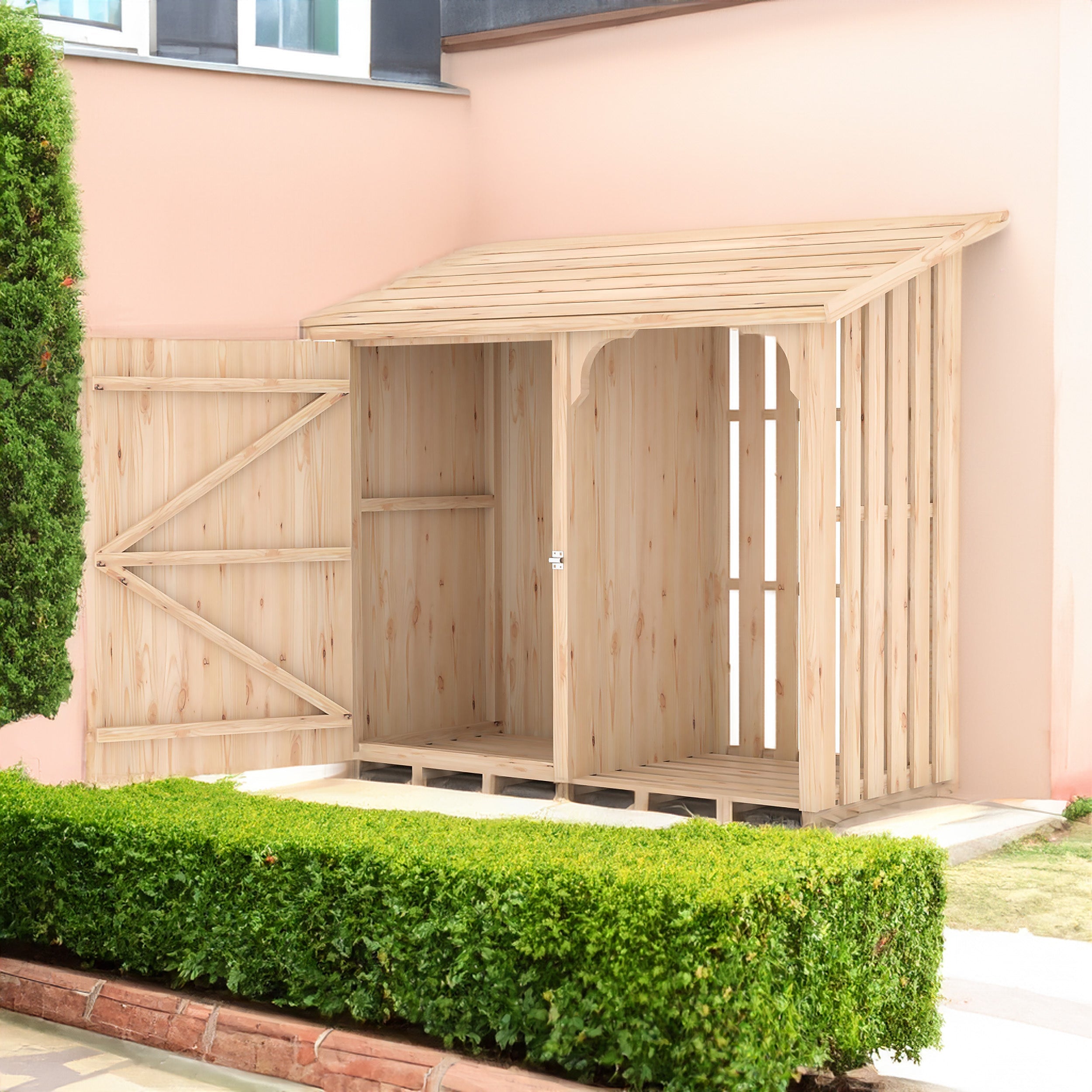Log Store & Storage Compartment Shire Country - Pressure Treated