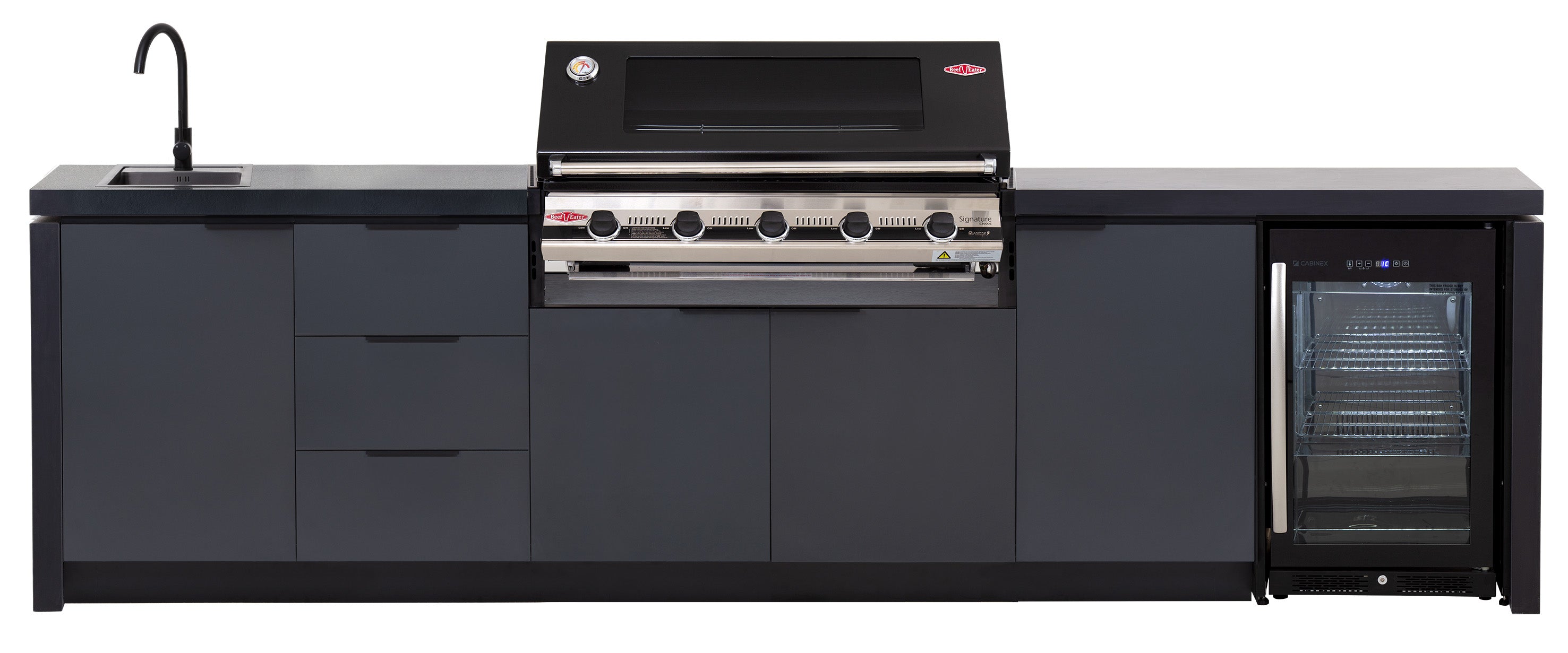 CABINEX Premium Beafeater 5 Burner Gas BBQ 3000e