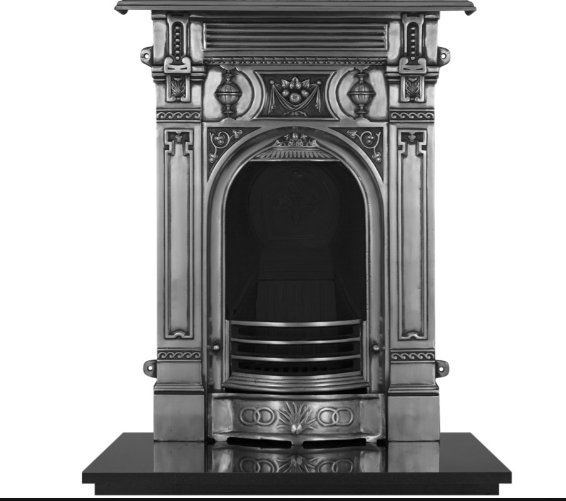 30" Victorian Cast Iron Combination Fireplace - Small