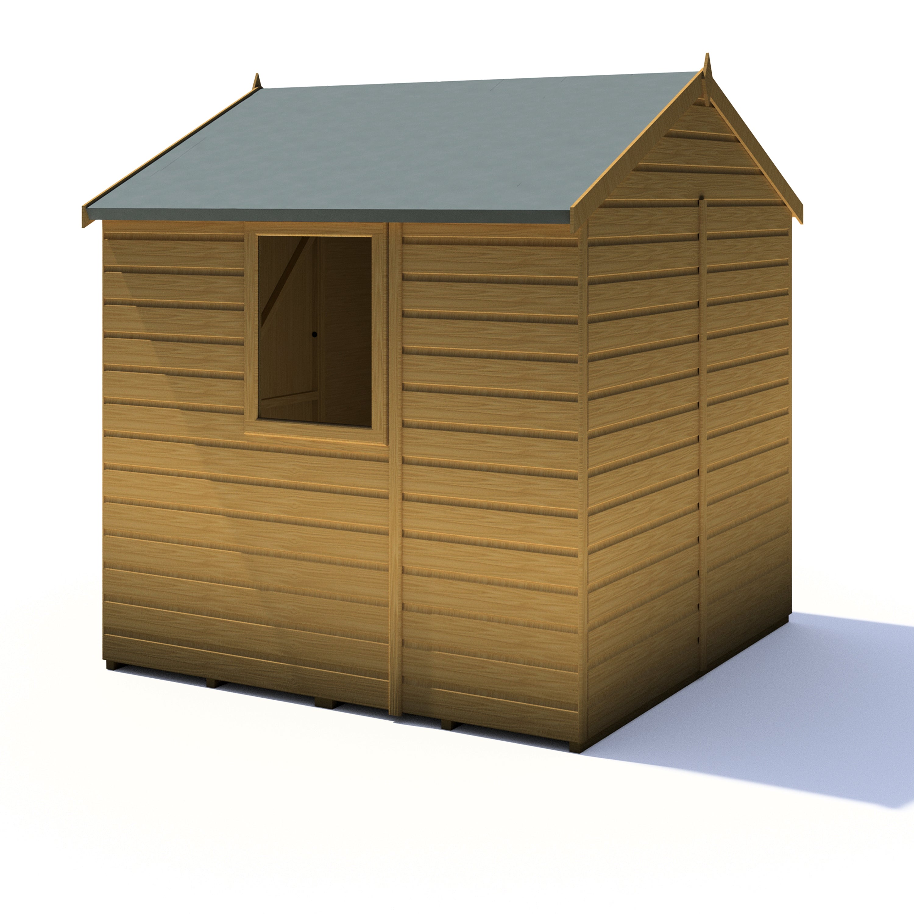 6x4 Garden Shed Shire Bute Shiplap Apex with Double Doors