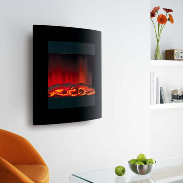 20" Ekofires 1011 LED - Wall Mounted Electric Fire - High Efficiency