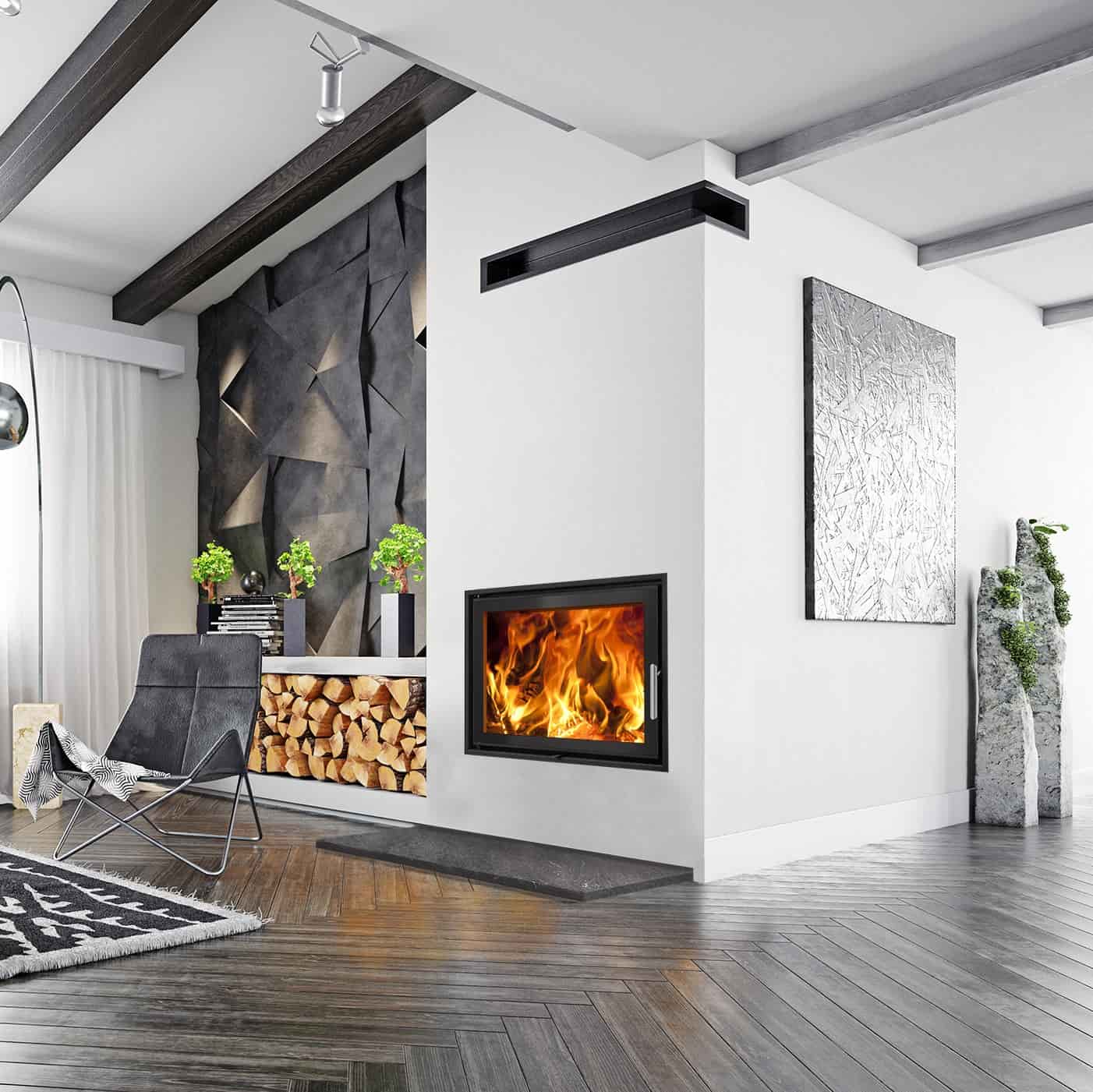 Woodfire EX17 Panorama | Optional One or Double Sided