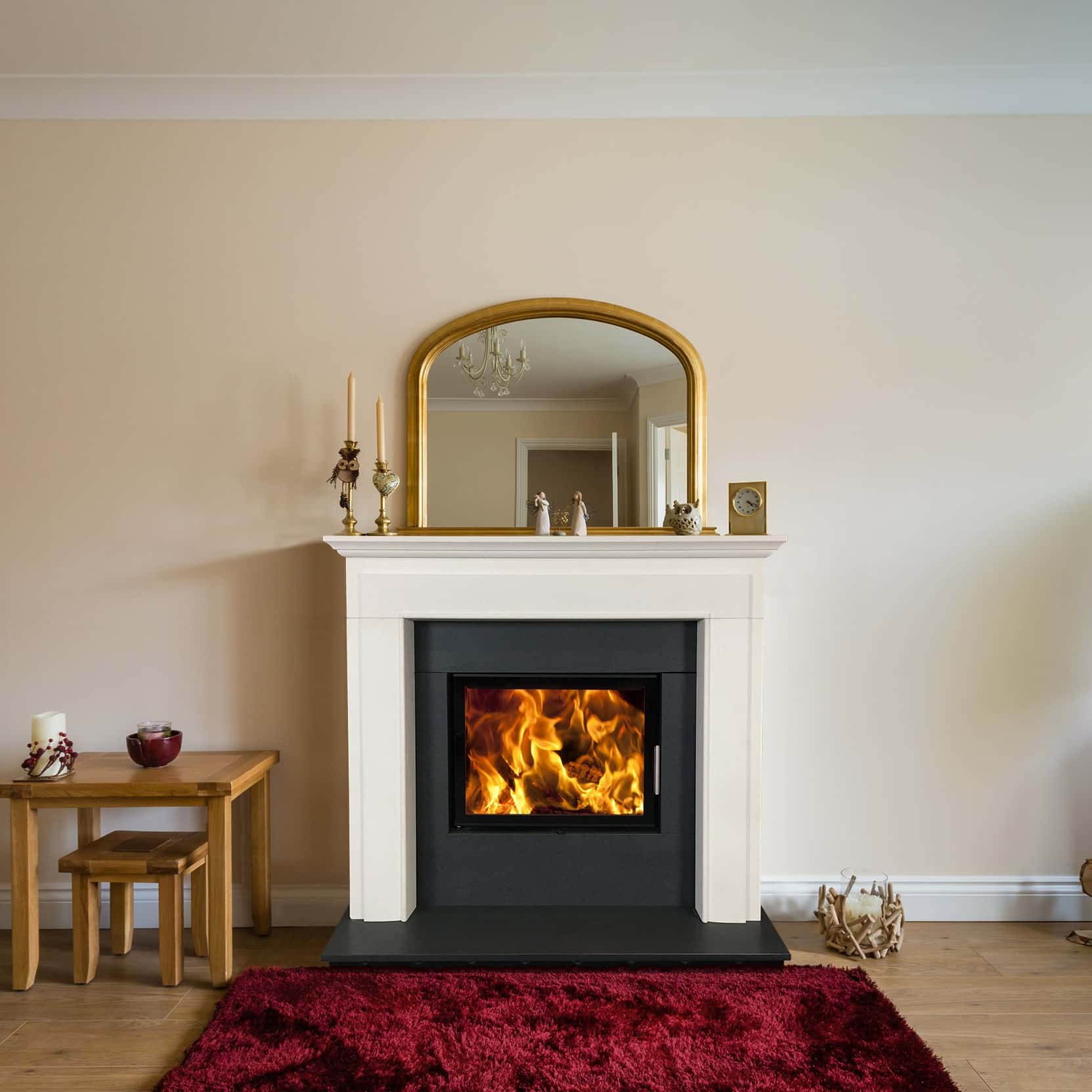 Wood Burning Inset Boiler Stove by Woodfire EX10