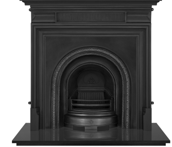 Scotia Cast Iron Fireplace Insert Black