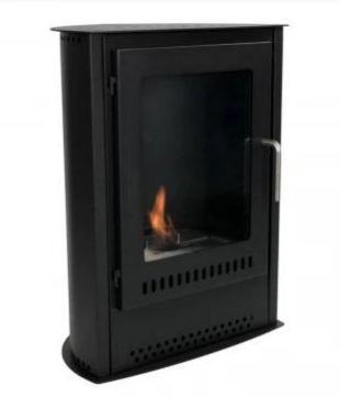 Carson Small Wood Burning Stove & Bioethanol Fireplace 1.3kW