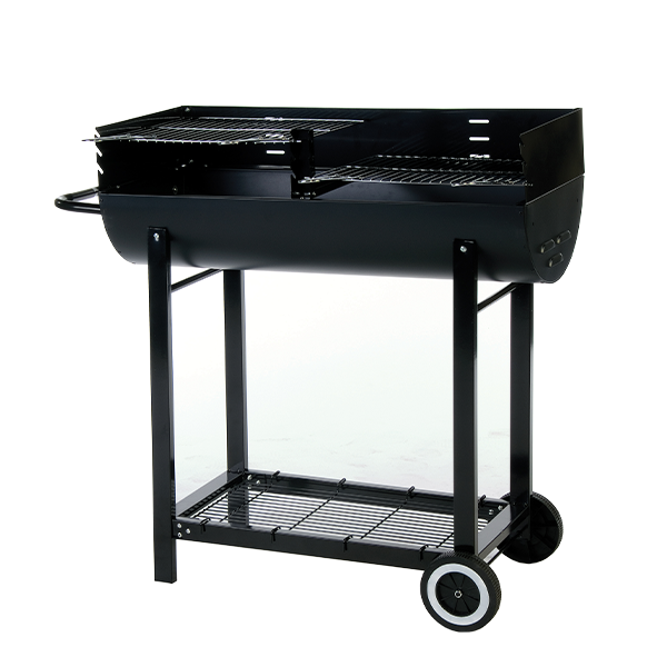 Lifestyle - Half Barrel Charcoal BBQ