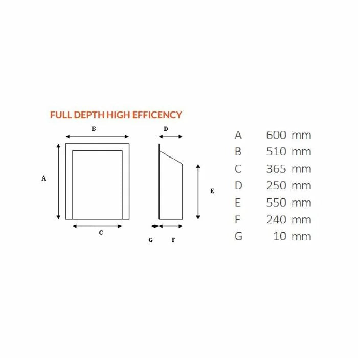 Altea Full Depth High Efficiency Chrome Inset Gas Fire🔥