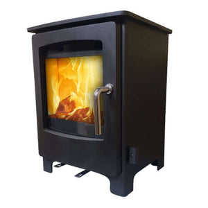 Mi-Flue Solway Medium 5kW - Multifuel Stove - Glowing Flames