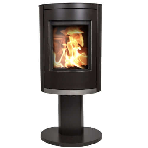 Mi-Fire Ovale P - Tall on Pedestal - Wood Burning Stove