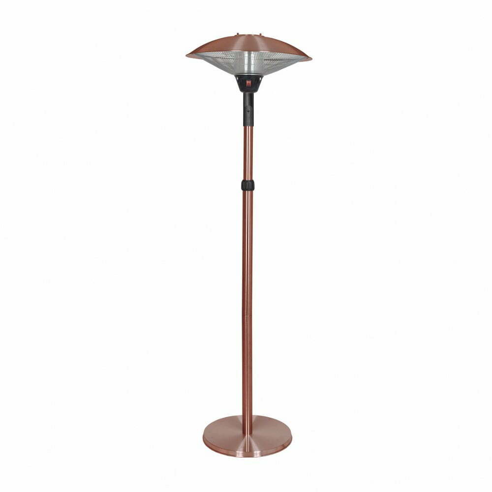 Electrical Patio Heater - Adjustable Standing in Copper