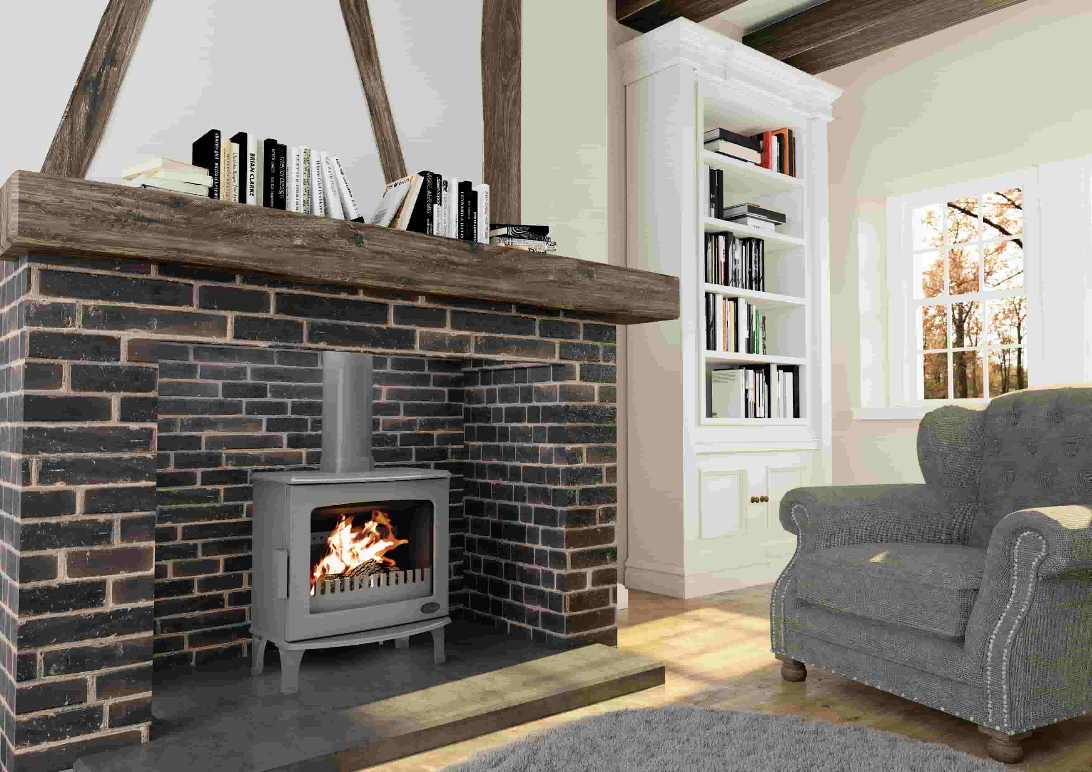 Carron Eco Stove 5kW - Glowing Flames