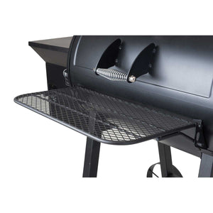 Lifestyle Big Horn Pellet Smoker and Grill - Glowing Flames