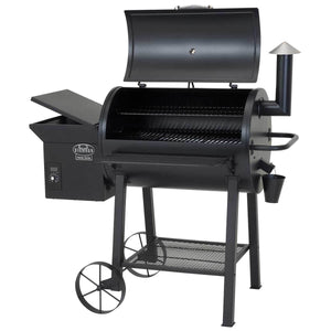 Lifestyle Big Horn Pellet Smoker and Grill - Glowing Flames