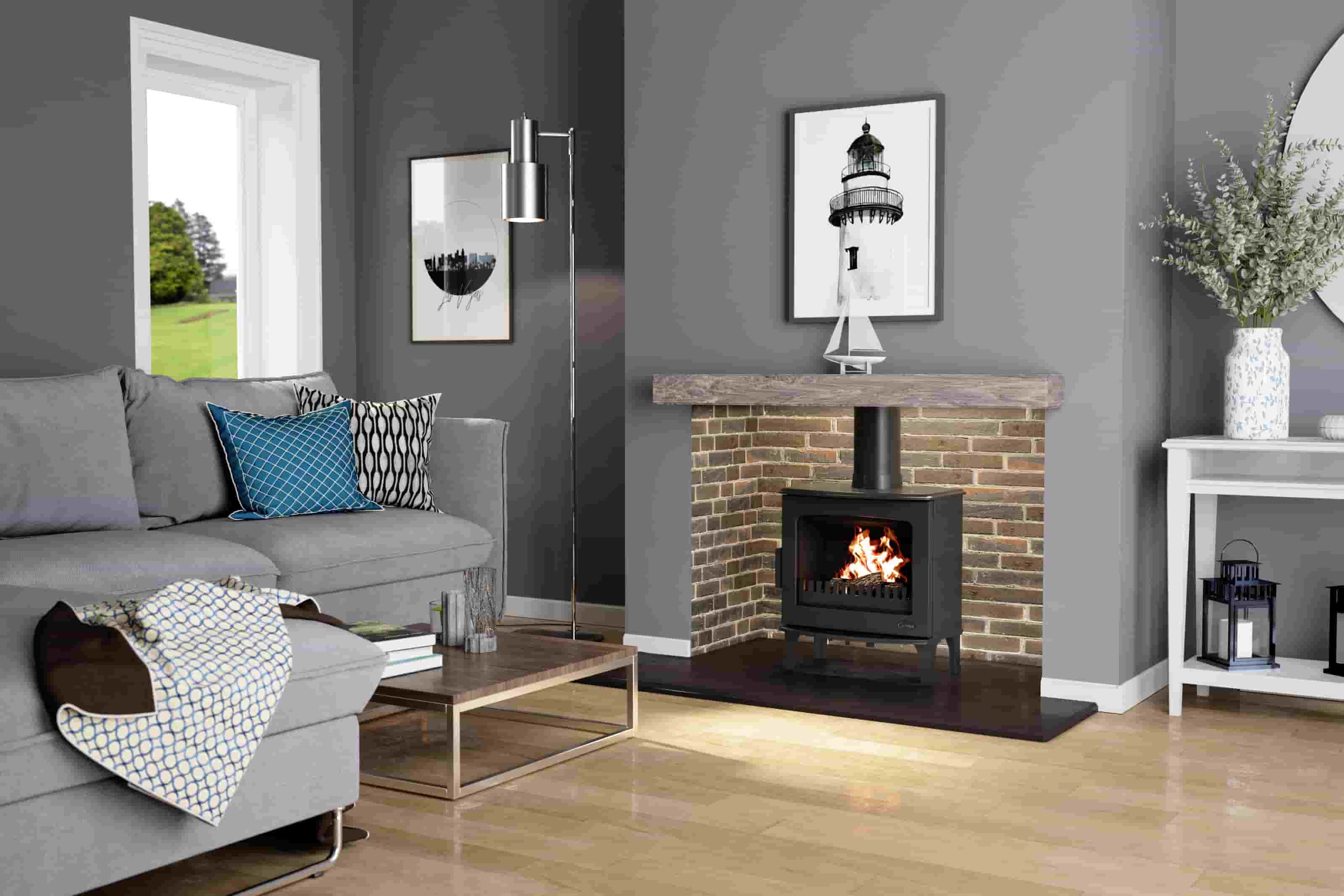 Carron Eco Stove 5kW - Glowing Flames