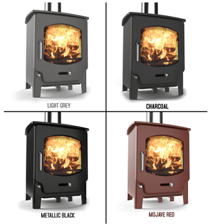 Saltfire ST-X5 Multifuel Stove - Glowing Flame