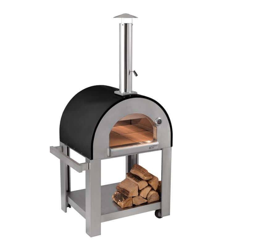 Verona Wood Fired Outdoor Pizza Oven 50% Off Cover – Glowing Flames