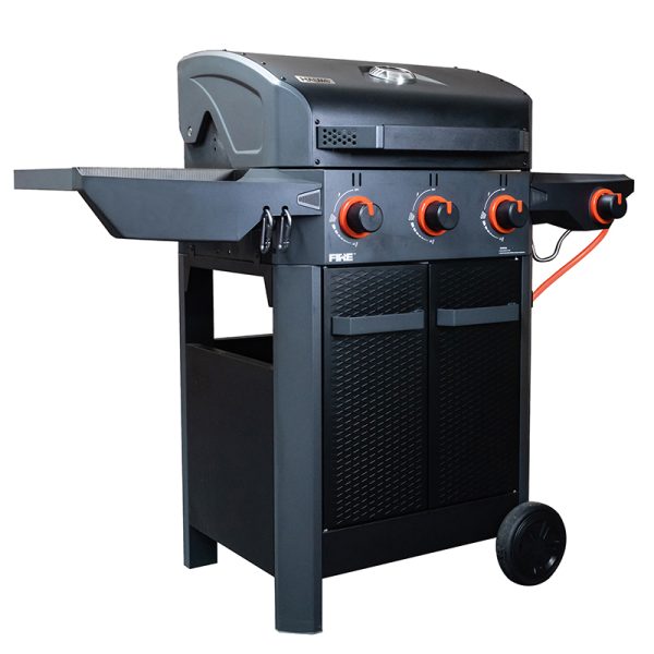 Halmo - Family 4 Burner BBQ with Side Burner