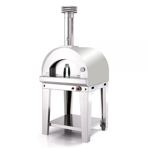 Fontana Forni Margherita Stainless Steel Gas Fuelled Pizza Oven Including Trolley