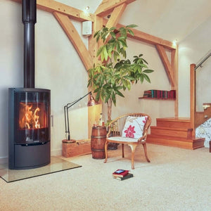 Opus Harmony G Multifuel Stove - Glowing Flame