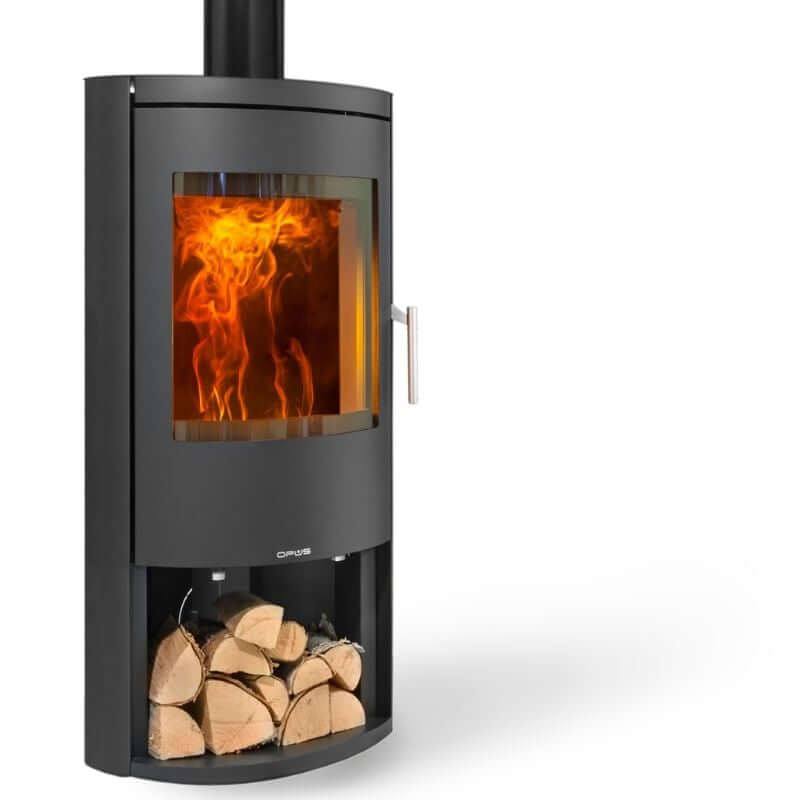 Opus Harmony LS Multifuel Stove - Glowing Flame