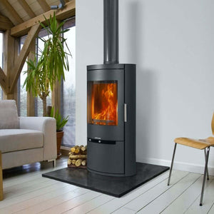 Opus Melody Wood Burning Stove - Glowing Flame