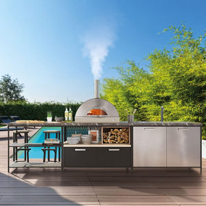 Fontana Forni Riviera Built In Wood Fuelled Pizza Oven