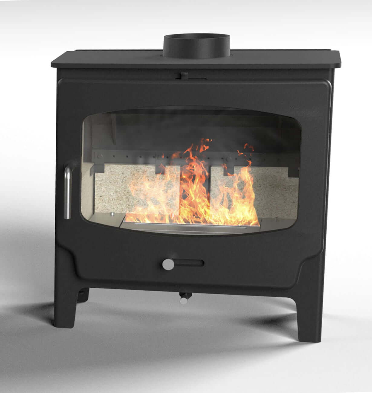 Saltfire ST-X Wide Bioethanol Stove - Glowing Flame