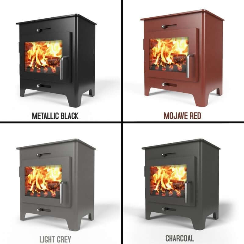 Saltfire ST-1 Wood Burning Stove - Glowing Flame