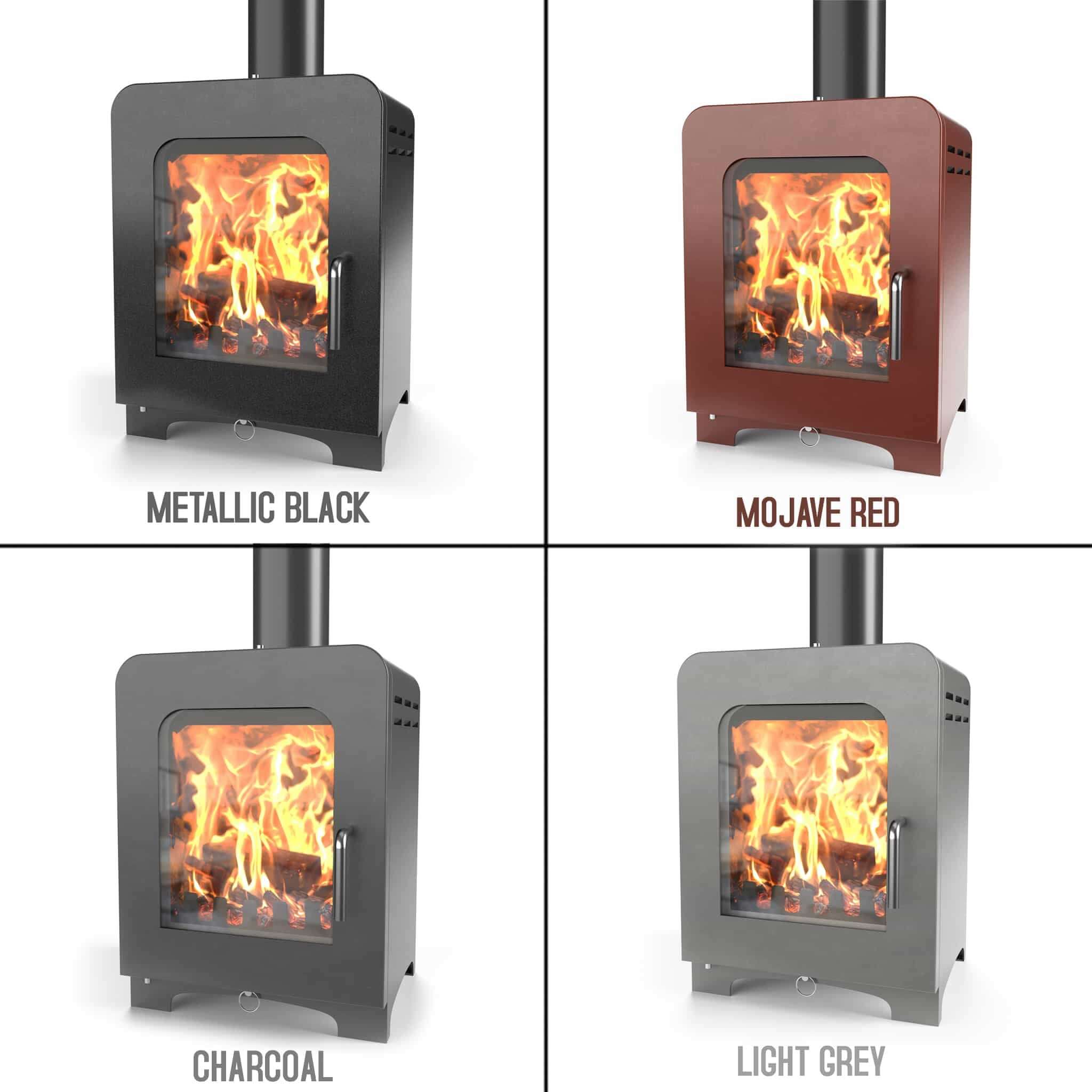 Saltfire ST-2 Multifuel Stove - Glowing Flame