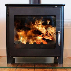 Saltfire ST-3 Wood Burning Stove - Glowing Flame