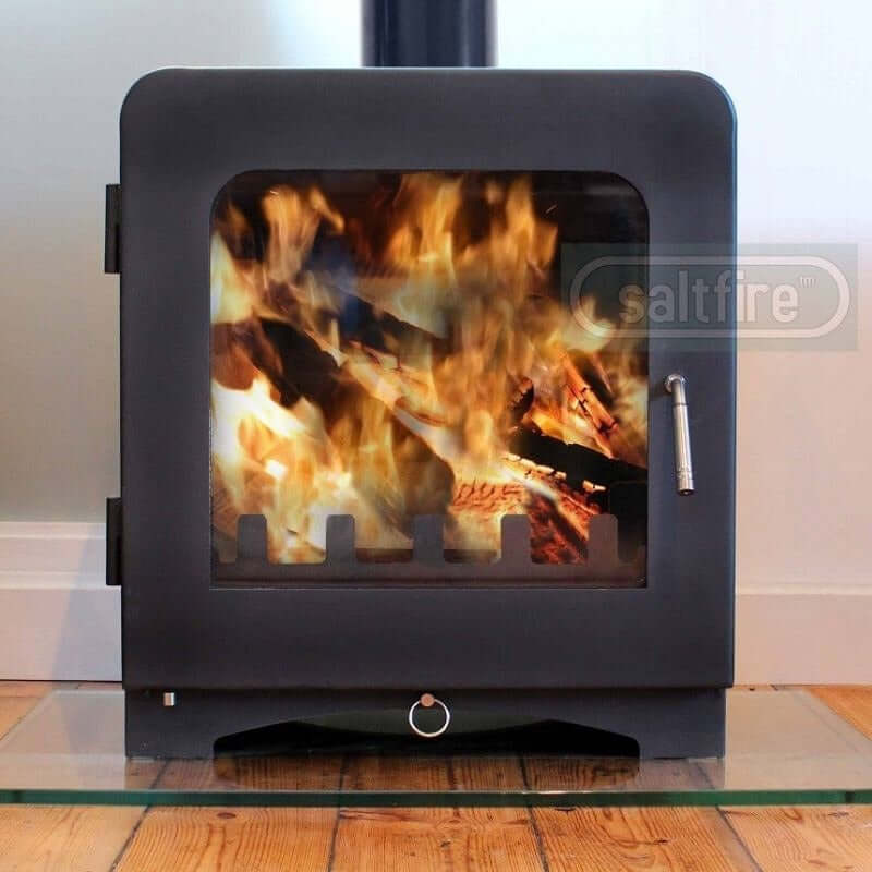 Saltfire ST-4 Multifuel Stove - Glowing Flame