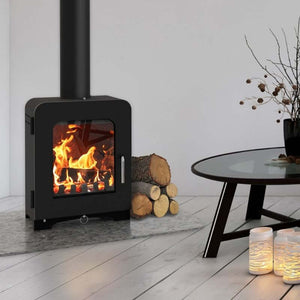 Saltfire ST-2 Multifuel Stove - Glowing Flame