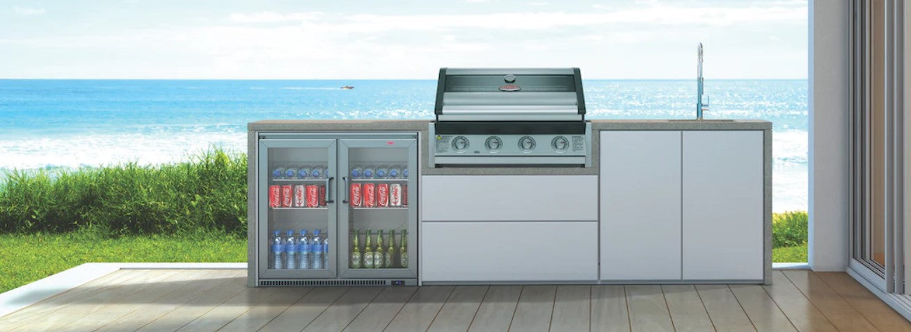 BeefEater - Harmony - 4 Burner Outdoor BBQ Kitchen with Double Fridge