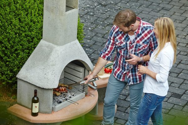 Buschbeck - Masonry BBQ - Carmen With Side Table