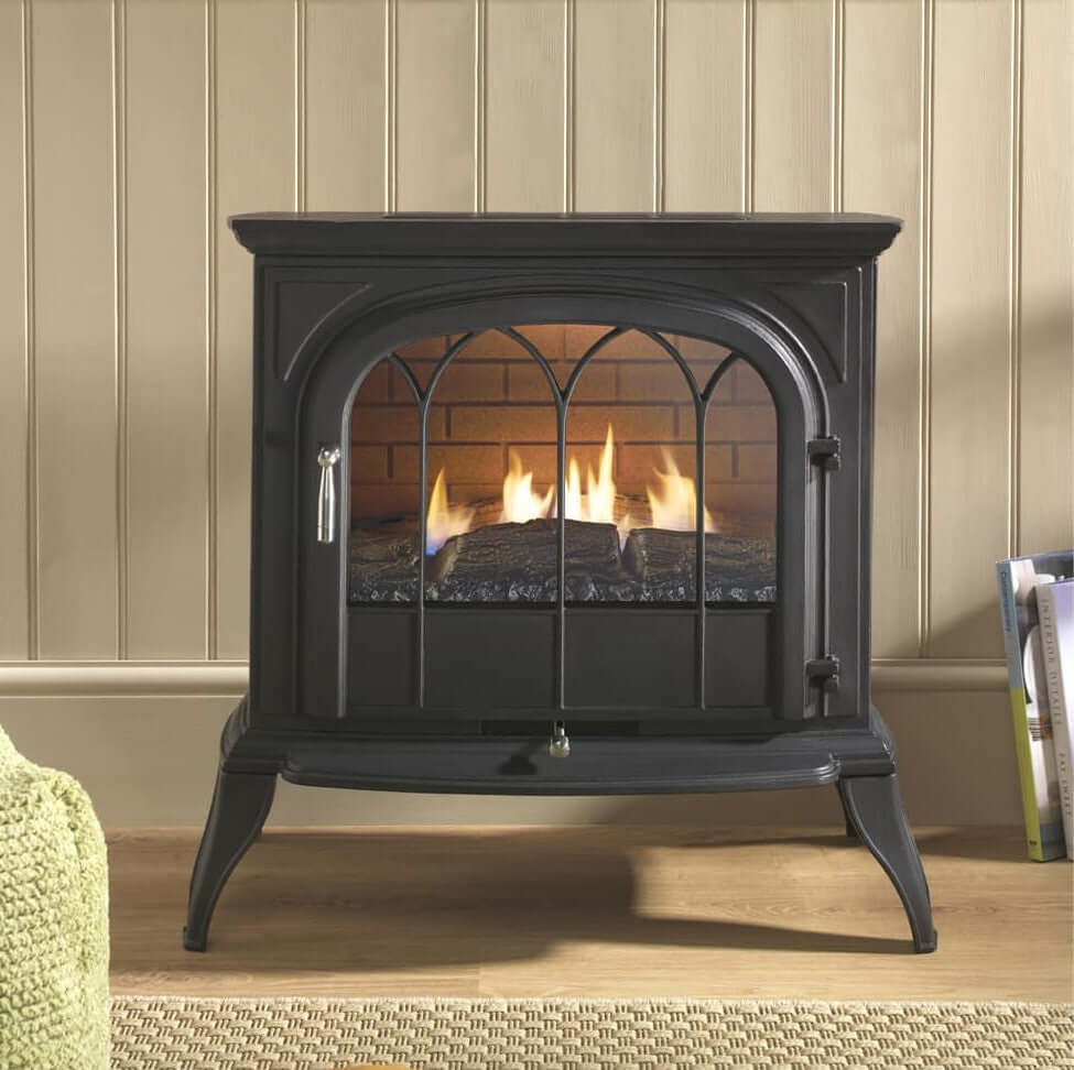 Ekofires 6010 Flueless Gas Stove - Arch Door