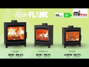 Medium FlickrFLAME 5 kW Log Burner - EcoDesign