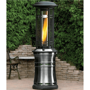 Lifestyle Santorini Retractable Patio Heater - Glowing Flames