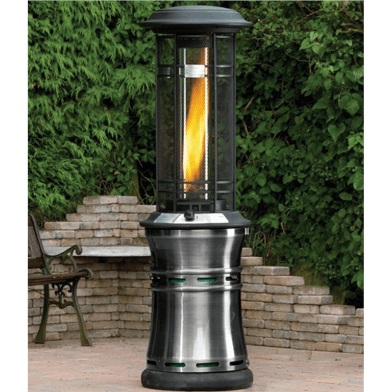 Lifestyle Santorini Retractable Patio Heater - Glowing Flames