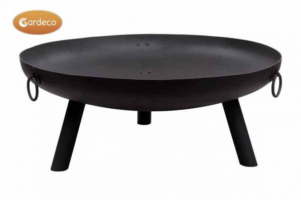 Dakota Extra Large Steel Fire Pit - Glowing Flames