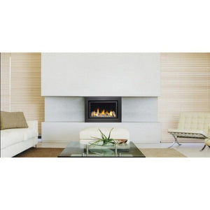 Sirocco Lakeland Black Gas Fire with Black Trim - Hole in the wall gas fire