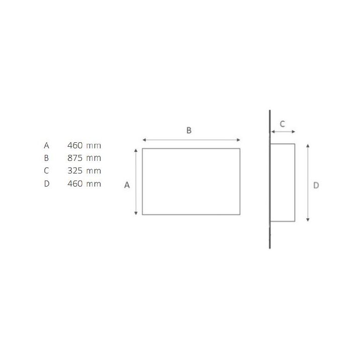 Vale V3 Frameless Gas Fire with Remote Control - Glowing Flame