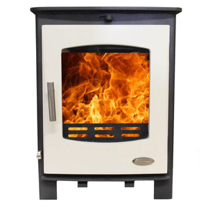 Woolly Mammoth 5 Mk2 Multifuel Stove - Cream